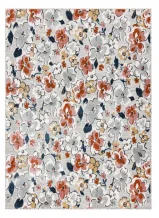 Kusový koberec Botanic 65239 flowers grey – na ven i na doma