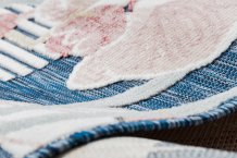 Kusový koberec Botanic 65240 Flamingo navy – na ven i na doma