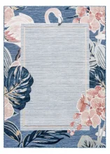 Kusový koberec Botanic 65240 Flamingo navy – na ven i na doma
