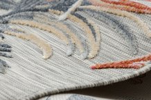 Kusový koberec Botanic 65262 flowers grey – na ven i na doma