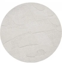 Kusový koberec Botanica light grey kruh