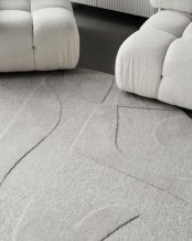 Kusový koberec Botanica light grey kruh