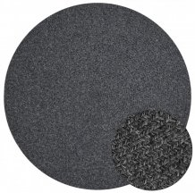 Kusový koberec Braided 105550 Dark Grey kruh – na ven i na doma