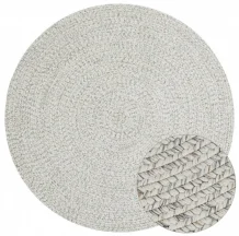 Kusový koberec Braided 105553 Light Melange kruh – na ven i na doma