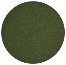 Kusový koberec Braided 105554 Green kruh – na ven i na doma