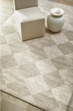 Kusový koberec Checkered beige čtverec