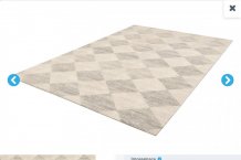 Kusový koberec Checkered grey