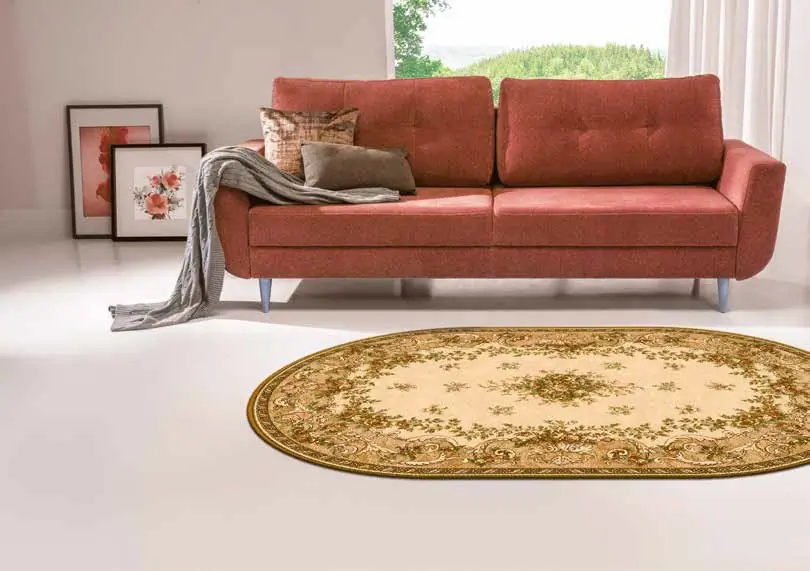 Kusový koberec Dafne sahara - ovál (sahara)