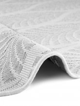 Kusový koberec Duet Liora 106246 White/Gray kruh - na ven i na doma