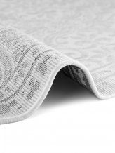 Kusový koberec Duet Rosel 106251 White/Gray kruh - na ven i na doma