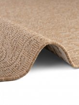 Kusový koberec Duet Rosel 106252 Beige/White kruh - na ven i na doma