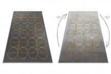 Kusový koberec Emerald 1010 grey and gold