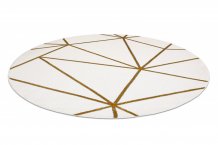 Kusový koberec Emerald 1013 cream and gold kruh