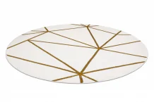 Kusový koberec Emerald 1013 cream and gold kruh