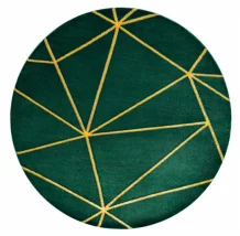 Kusový koberec Emerald 1013 green and gold kruh