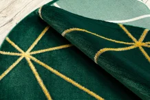 Kusový koberec Emerald 1013 green and gold kruh