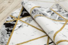 Kusový koberec Emerald 1020 black and gold kruh