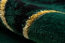 Kusový koberec Emerald 1020 green and gold kruh