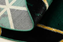 Kusový koberec Emerald 1020 green and gold kruh