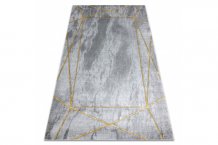 Kusový koberec Emerald 1022 grey and gold