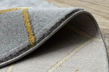 Kusový koberec Emerald 1022 grey and gold kruh