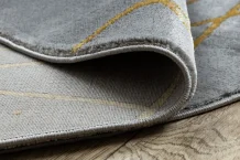 Kusový koberec Emerald 1022 grey and gold kruh