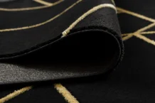 Kusový koberec Emerald geometric 1012 black and gold