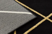 Kusový koberec Emerald geometric 1012 black and gold