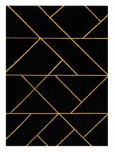 Kusový koberec Emerald geometric 1012 black and gold