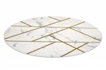 Kusový koberec Emerald geometric 1012 cream and gold kruh