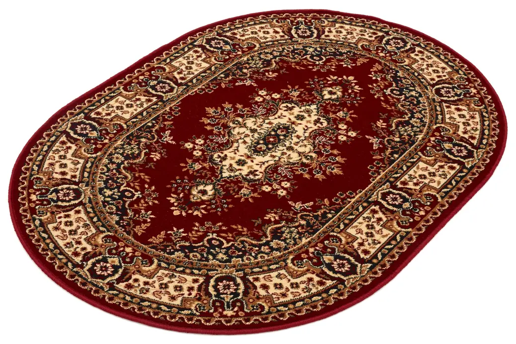 Kusový koberec Fatima S bordo - ovál (dark red)