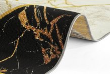 Kusový koberec Flair 105610 Noble Black Grey Gold – na ven i na doma