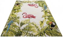 Kusový koberec Flair 105616 Tropical Birds Multicolored – na ven i na doma