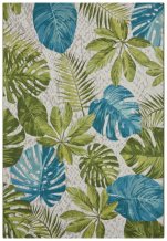 Kusový koberec Flair 105617 Tropical Leaves Turqouise Green – na ven i na doma