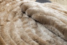 Kusový koberec Flim 008-B1 Circles beige