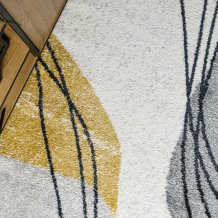 Kusový koberec Fusion 5868 white/yellow