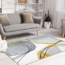 Kusový koberec Fusion 5868 white/yellow