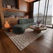 Kusový koberec Gava 06WSE béžový