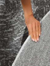 Kusový koberec Gloria Cavallo 106256 Creme Grey kruh