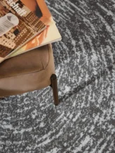 Kusový koberec Gloria Cavallo 106256 Creme Grey kruh
