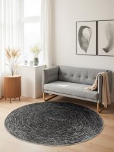 Kusový koberec Gloria Cavallo 106257 Grey kruh
