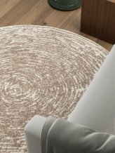 Kusový koberec Gloria Cavallo Creme Beige kruh