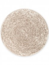 Kusový koberec Gloria Cavallo Creme Beige kruh