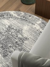 Kusový koberec Gloria Lydia 106254 Creme Grey kruh