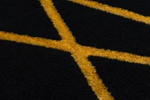 Kusový koberec Gloss 406C 86 geometric black/gold