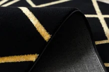 Kusový koberec Gloss 406C 86 geometric black/gold