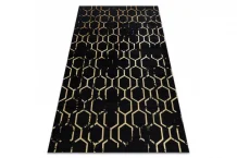 Kusový koberec Gloss 407C 86 black/gold