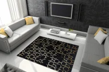 Kusový koberec Gloss 407C 86 black/gold