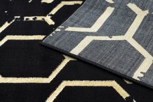 Kusový koberec Gloss 407C 86 glamour black/gold