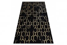 Kusový koberec Gloss 407C 86 glamour black/gold